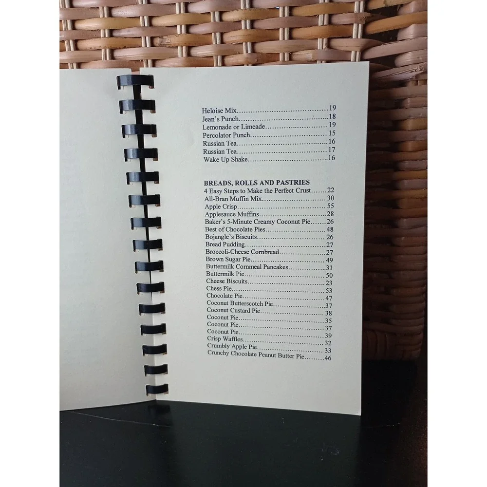 Pisgah United Methodist Church Kernersville, NC‎ Cookbook Spiral Vintage